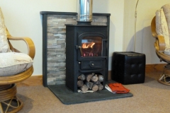 Hearth in place for one of our customers